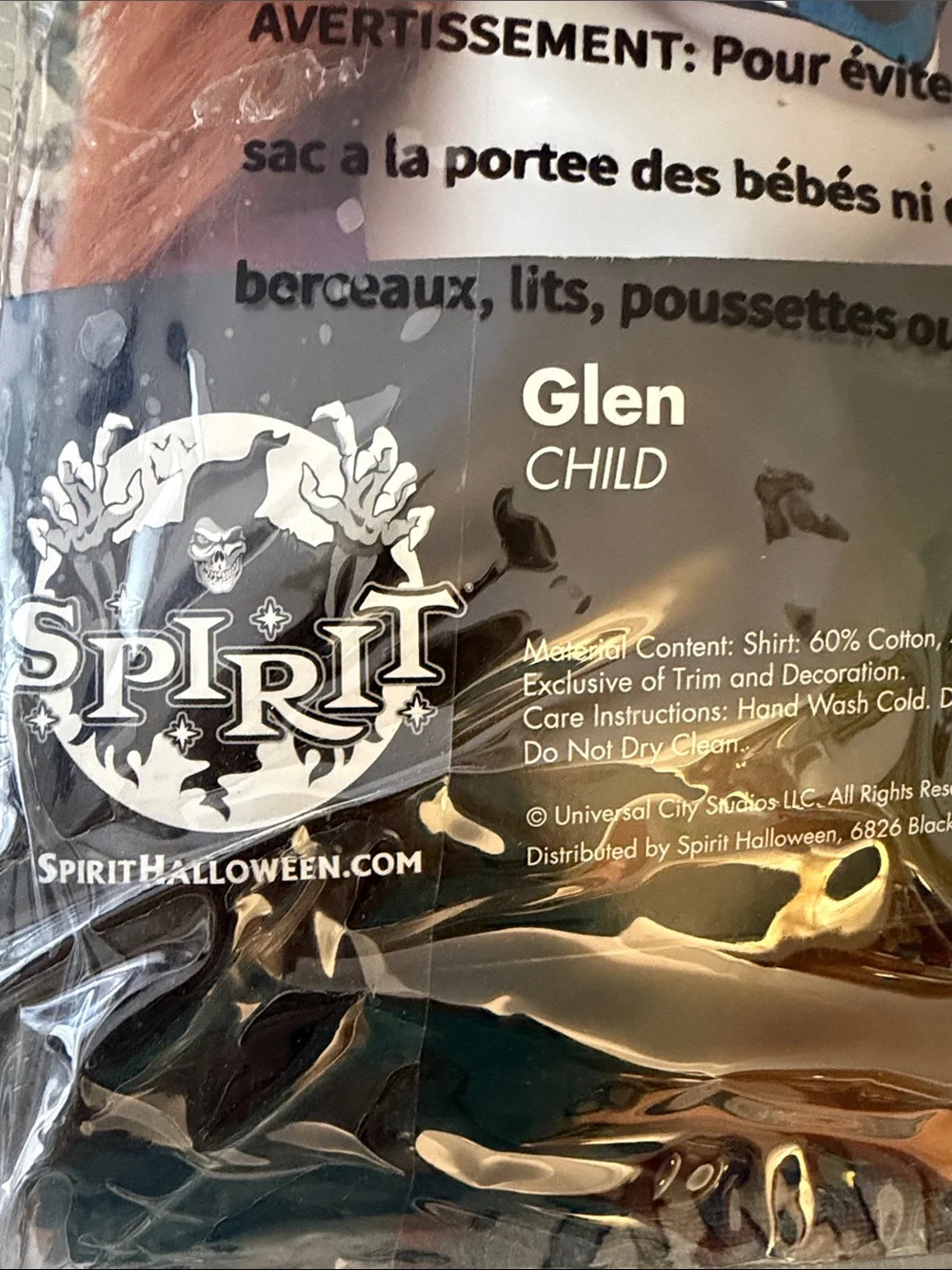 New Spirit Halloween Kids Chucky Glen Costume Size Large 12-14 - Picture 8 of 9